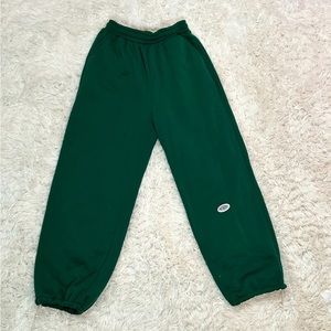Green sweatpants